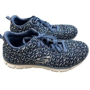 Skechers Athletics Shoes Women 9.5 EU 39.5 Blue Textile Stretch Running Everyday